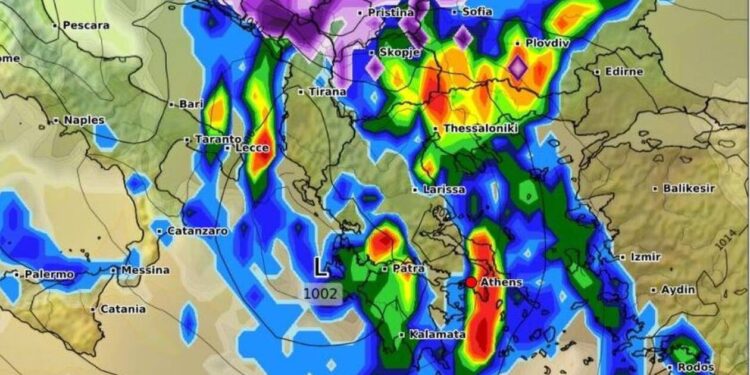 Grecia: Meteo – Avertisment de vreme rea de duminică și cu durată (video)