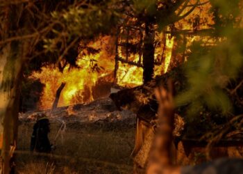 Grecia: Incendiu în Achaia – imagini șocante de pe un satelit NASA (VIDEO)