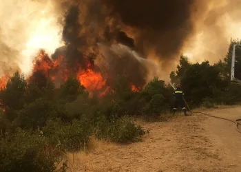Incendiu Varybobi: Flacările amenință Ippokratio Politia, Drosopigi, Tatoi și Kryoneri (VIDEO)