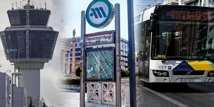 Greva de 24 de ore a lucrătorilor de la metrou, HΣAP, autobuze a fost declarată ilegală – Toate zborurile vor fi normale mâine