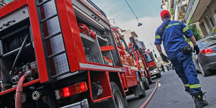 incendiu la un hotel din Liosion