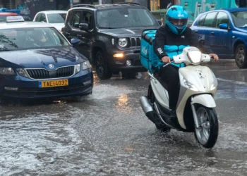 Furtună puternică și grindină la Salonic