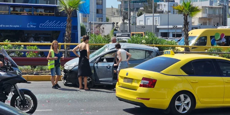 Accident rutier pe Syggrou