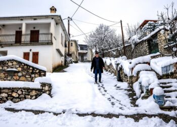 Zăpadă și ger la finalul lunii ianuarie