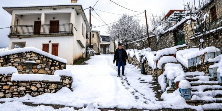 Zăpadă și ger la finalul lunii ianuarie